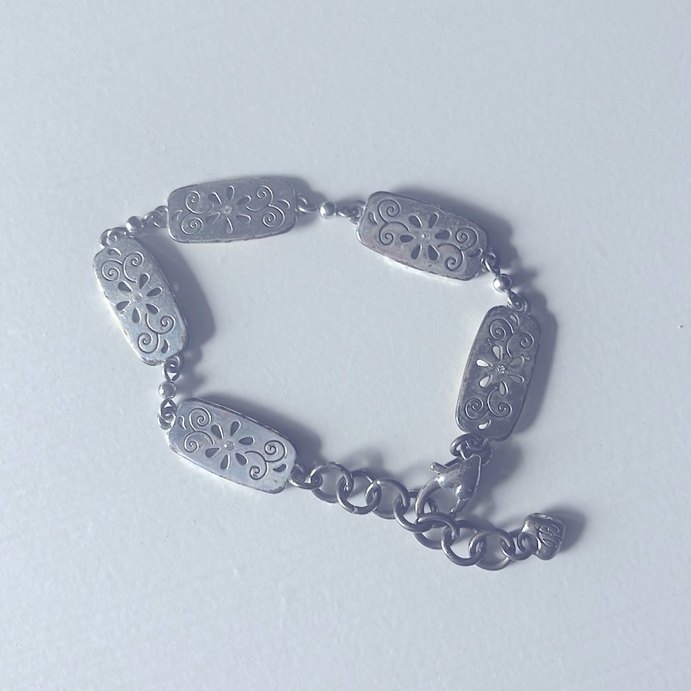 Brighton Silver Floral Bracelet